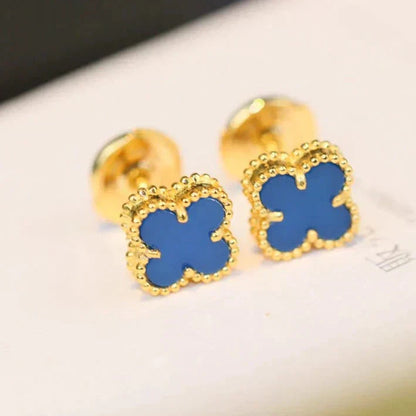 [Love Lucky]CLOVER MINI 9,5MM TÜRKIS OHRRINGE