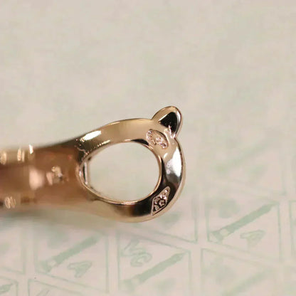 [Love Lucky]CLOVER MEDIUM 1 MOTIFS VOLLE DIAMANT-OHRRINGE
