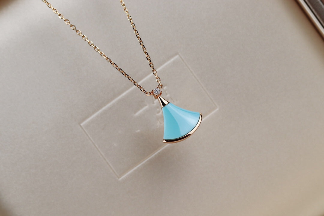 [Love Lucky]DREAM NECKLACE TURQUOISE PINK GOLD