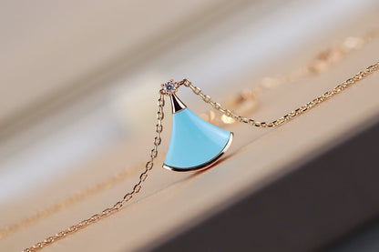 [Love Lucky]DREAM NECKLACE TURQUOISE PINK GOLD