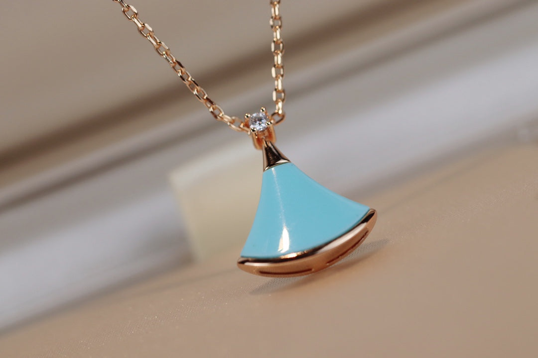 [Love Lucky]DREAM NECKLACE TURQUOISE PINK GOLD