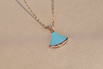 [Love Lucky]DREAM NECKLACE TURQUOISE PINK GOLD
