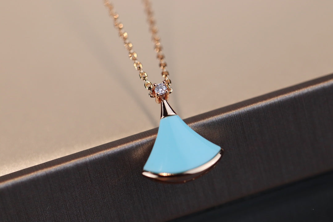 [Love Lucky]DREAM NECKLACE TURQUOISE PINK GOLD