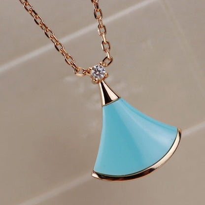 [Love Lucky]DREAM NECKLACE TURQUOISE PINK GOLD