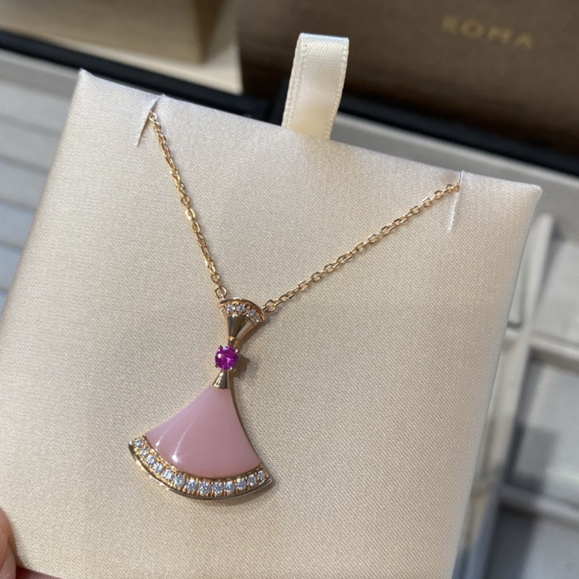 [Love Lucky]DREAM NECKLACE PINK OPAL