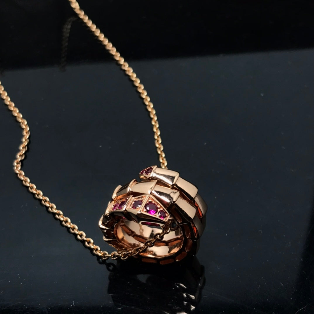 [Love Lucky] SERPENTI ANHÄNGER HALSKETTE