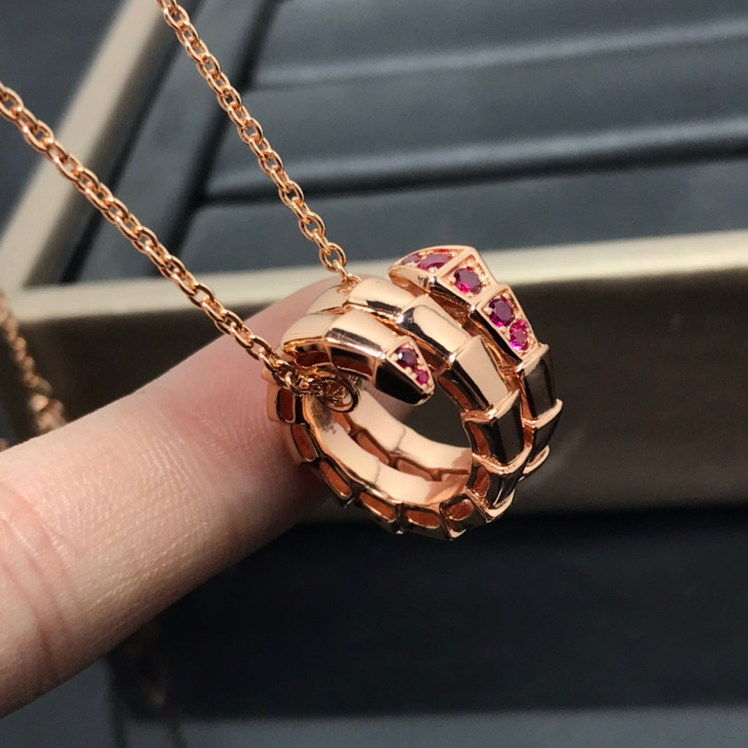 [Love Lucky] SERPENTI ANHÄNGER HALSKETTE