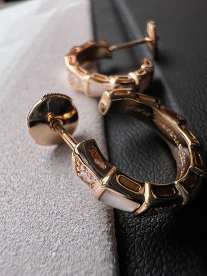[Love Lucky]SERPENTI MOP PINK GOLD EARRINGS