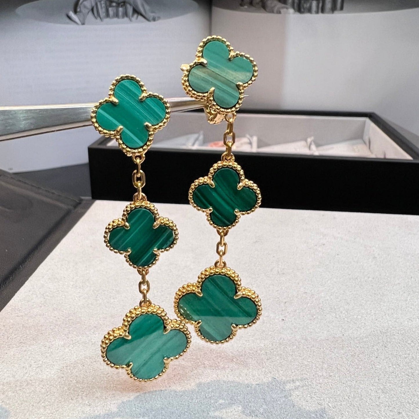 [Love Lucky]KLEE MALACHIT 3 MOTIVE GOLD 