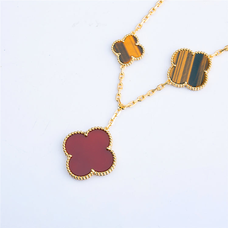 [Love Lucky]CLOVER ARMBAND 5 MOTIVE KARNEOL TIGERAUGE