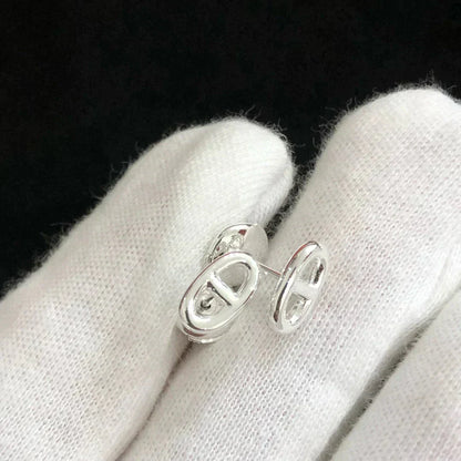 [Love Lucky]CHAINE SMALL EARRINGS GOLD AND SILVER