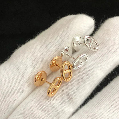 [Love Lucky]CHAINE SMALL EARRINGS GOLD AND SILVER