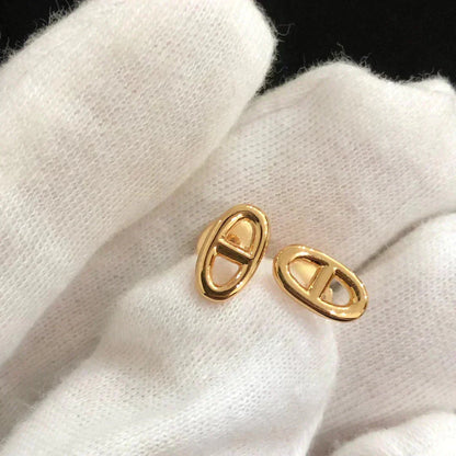 [Love Lucky]CHAINE SMALL EARRINGS GOLD AND SILVER