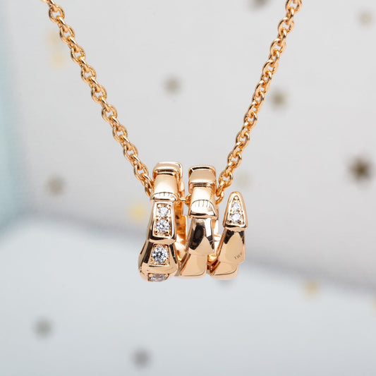 [Love Lucky]SERPENTI ROSA GOLD HALSKETTE DIAMANT
