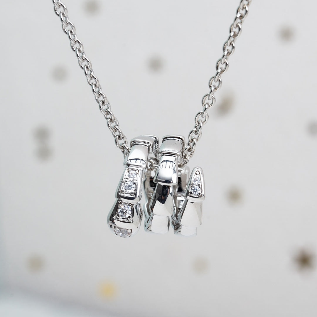 [Love Lucky]SERPENTI SILBER HALSKETTE DIAMANT