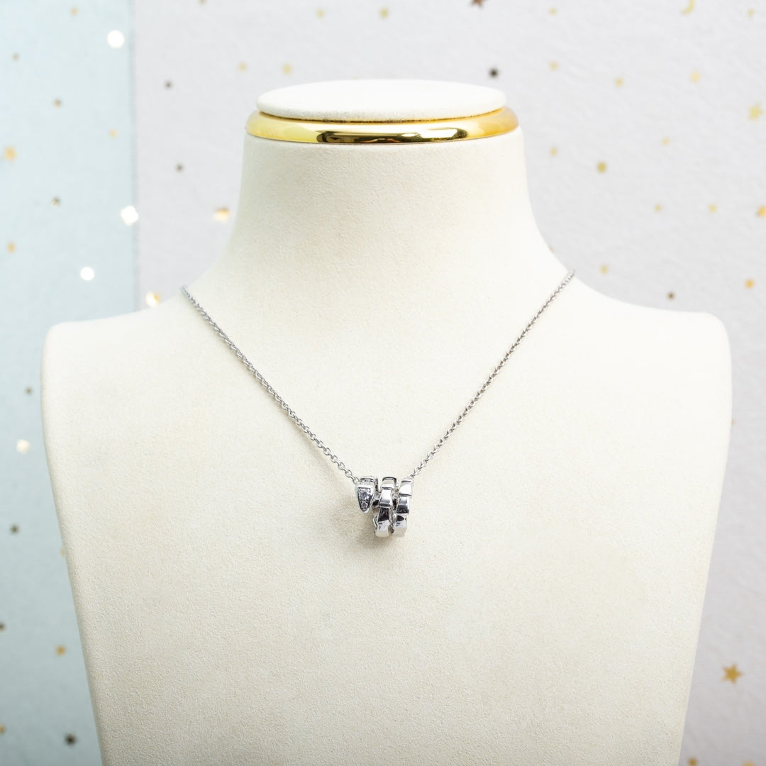 [Love Lucky]SERPENTI SILBER HALSKETTE DIAMANT