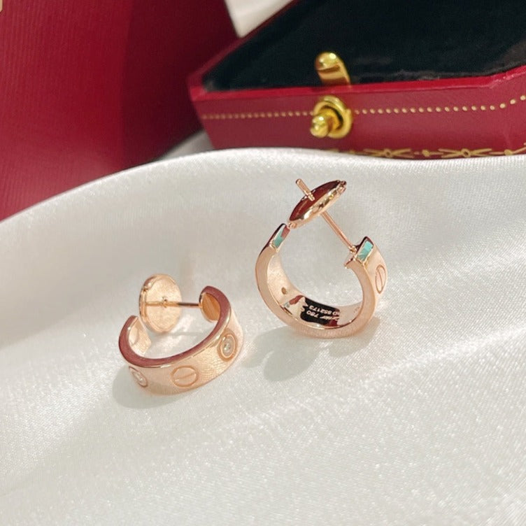 [Love Lucky] LIEBESOHRRINGE 5,7 MM 2 DIAMANTEN