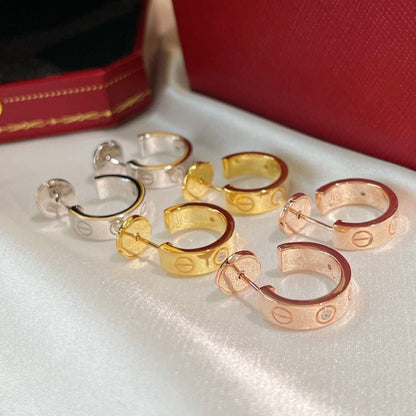 [Love Lucky] LIEBESOHRRINGE 5,7 MM 2 DIAMANTEN