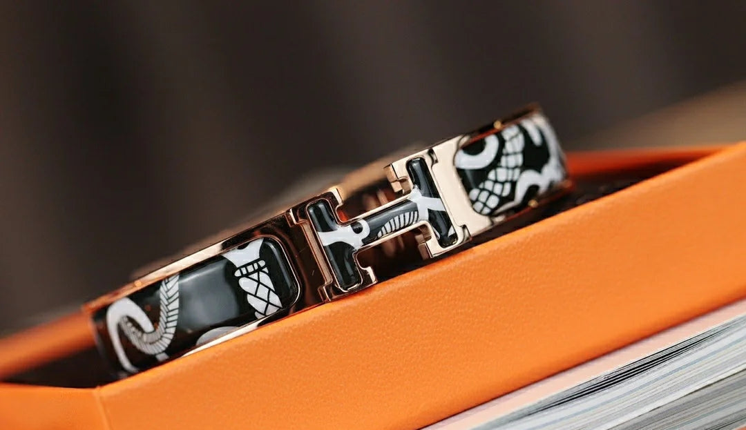 [Love Lucky]H TARTAN BRACELET 12MM