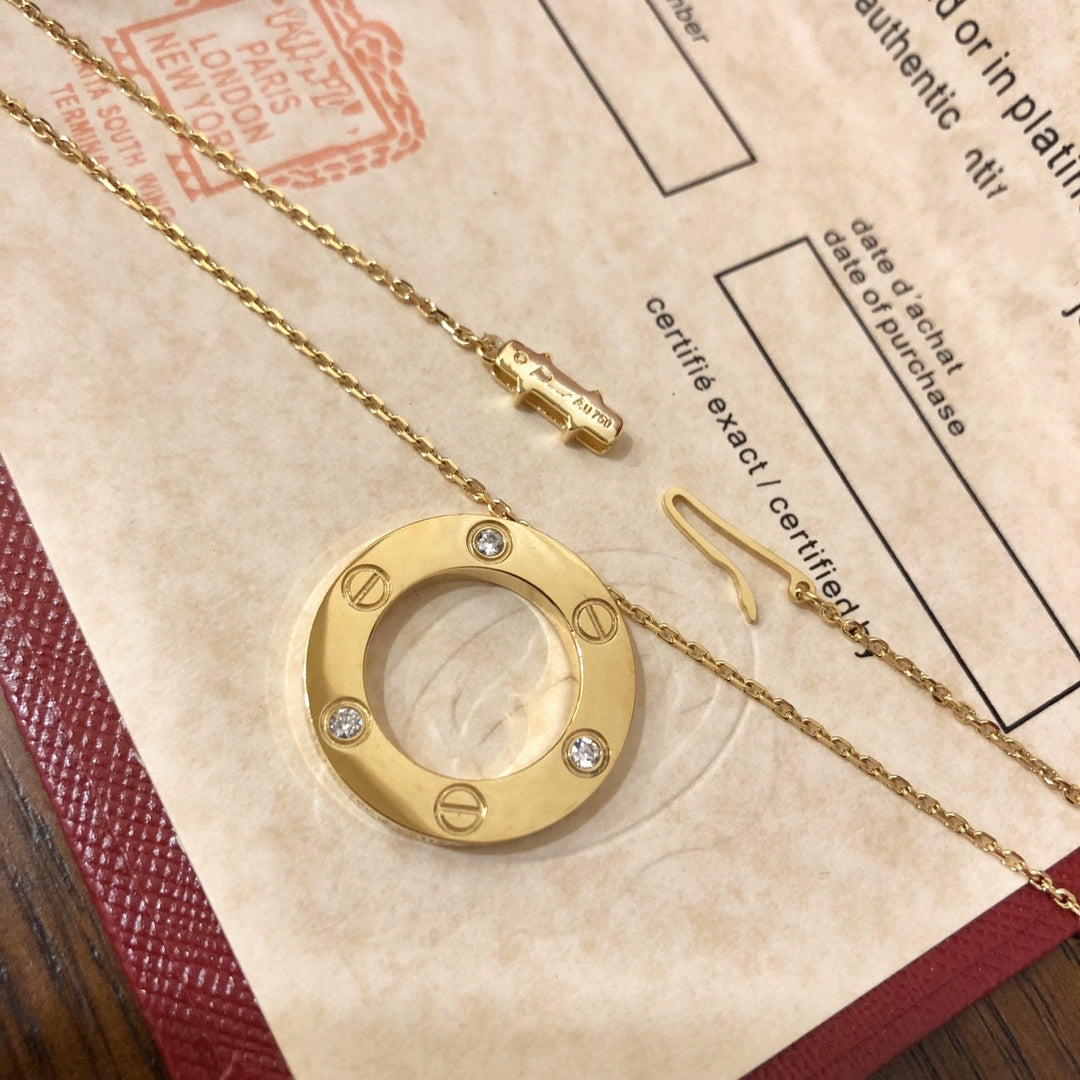 [Love Lucky] LIEBESKETTE 16MM 3 DIAMANTEN