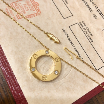 [Love Lucky] LIEBESKETTE 16MM 3 DIAMANTEN