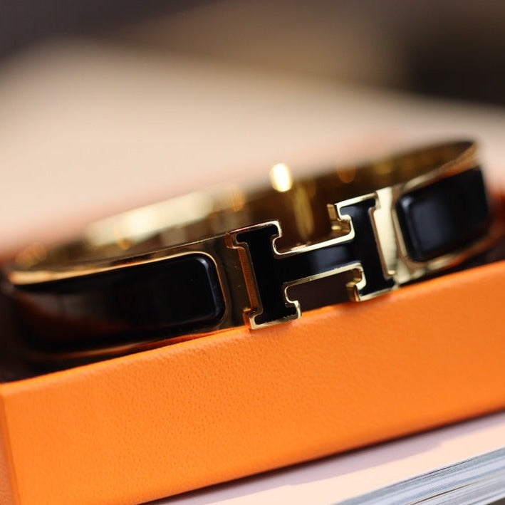 [Love Lucky]H BRACELET 12MM GOLD