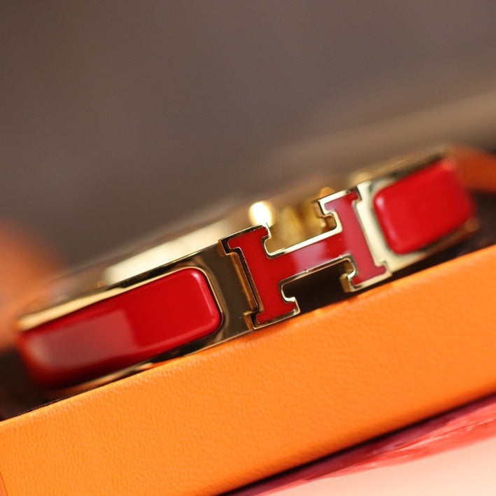 [Love Lucky]H BRACELET 12MM GOLD