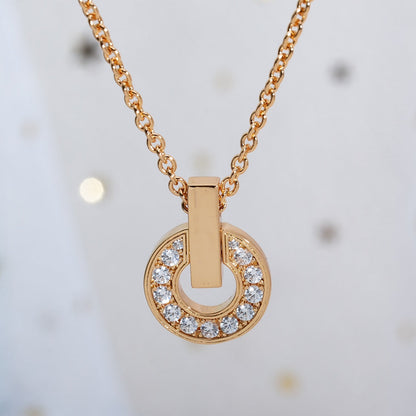 [Love Lucky]GARI HALSKETTE ROSA GOLD DIAMANT