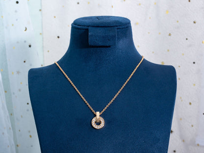 [Love Lucky]GARI HALSKETTE ROSA GOLD DIAMANT