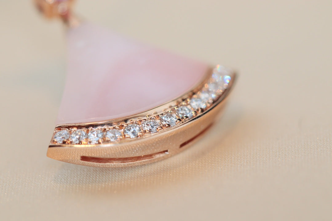 [Love Lucky] TRAUM-HALSKETTE ROSA MOP DIAMANT