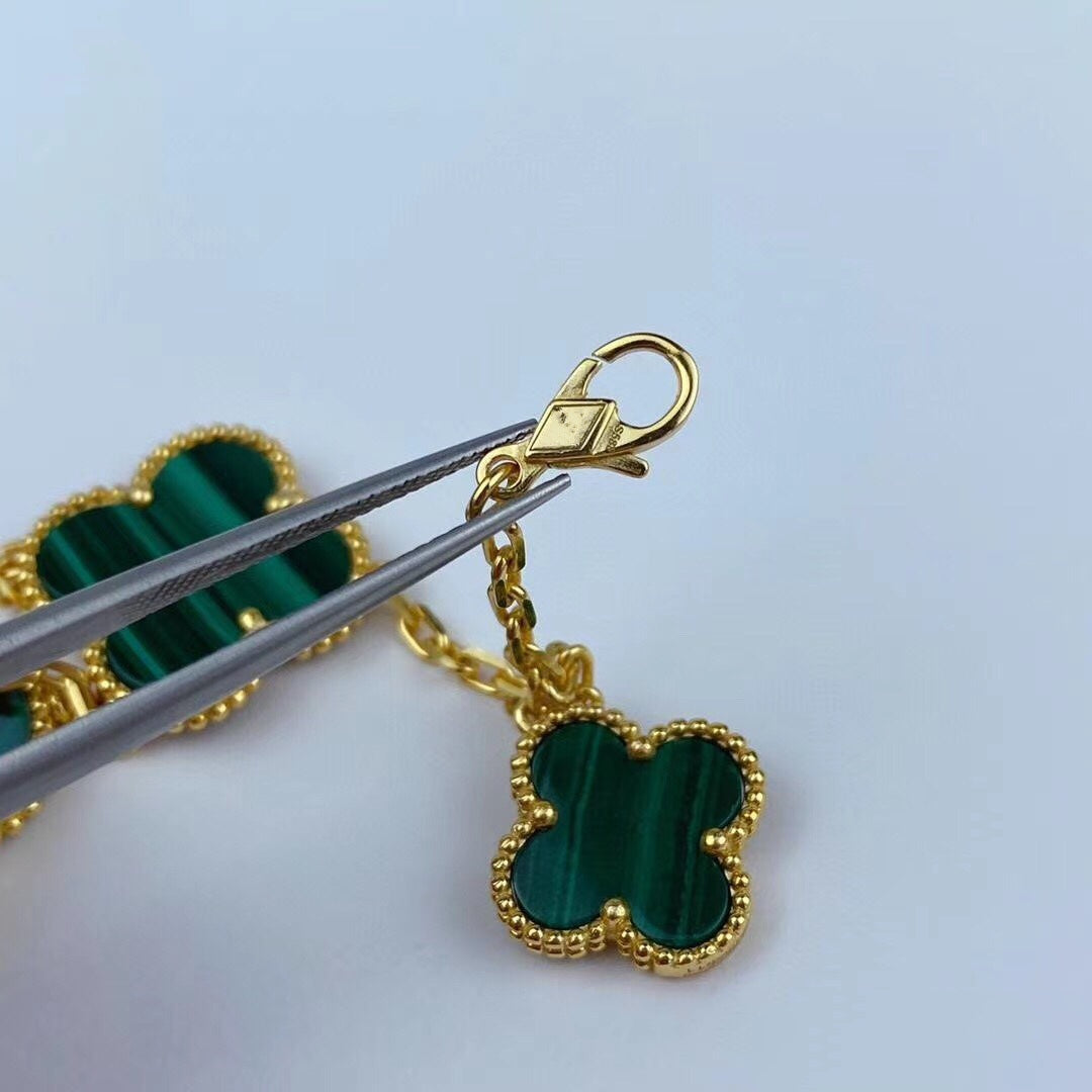 [Love Lucky] MAGIC CLOVER MALACHIT GOLD ARMBAND 5 MOTIVE