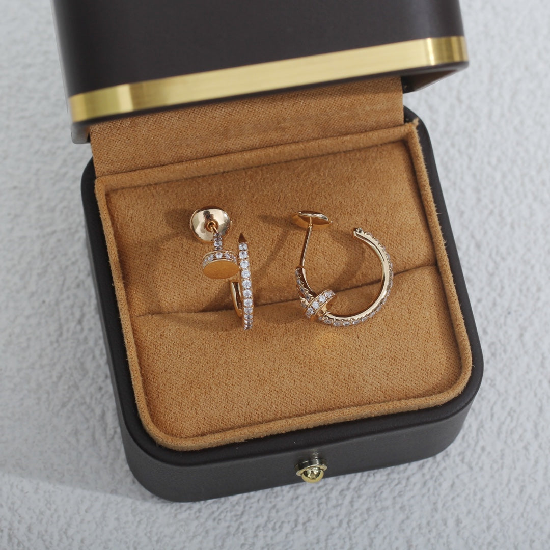 [Love Lucky]JUSTE Ohrringe 12,75 mm Roségold Diamant