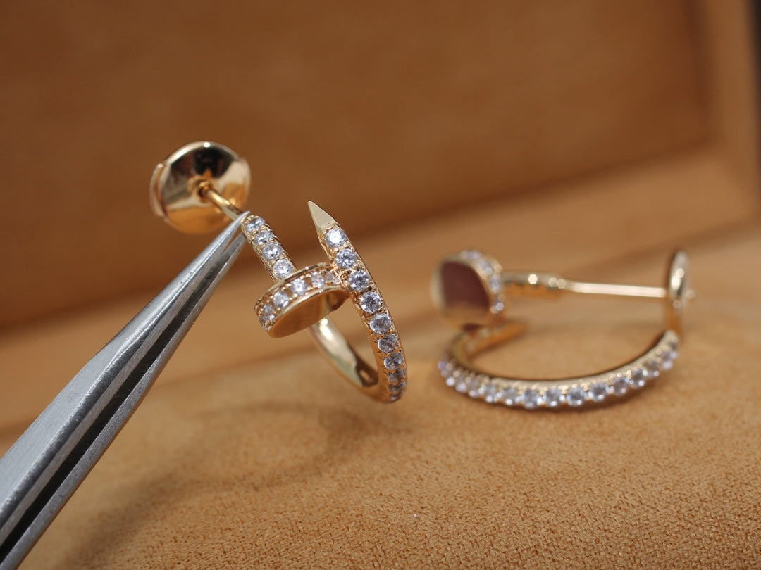 [Love Lucky]JUSTE Ohrringe 12,75 mm Roségold Diamant