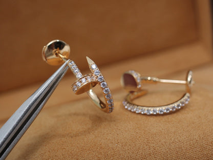 [Love Lucky]JUSTE Ohrringe 12,75 mm Roségold Diamant