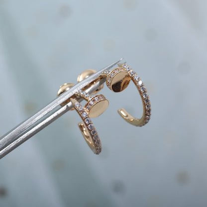 [Love Lucky]JUSTE Ohrringe 12,75 mm Roségold Diamant