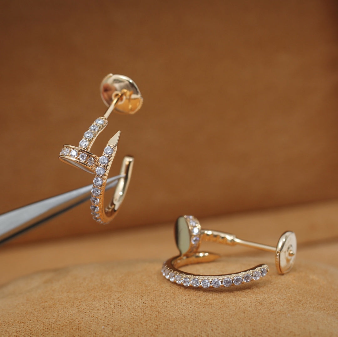 [Love Lucky]JUSTE Ohrringe 12,75 mm Roségold Diamant