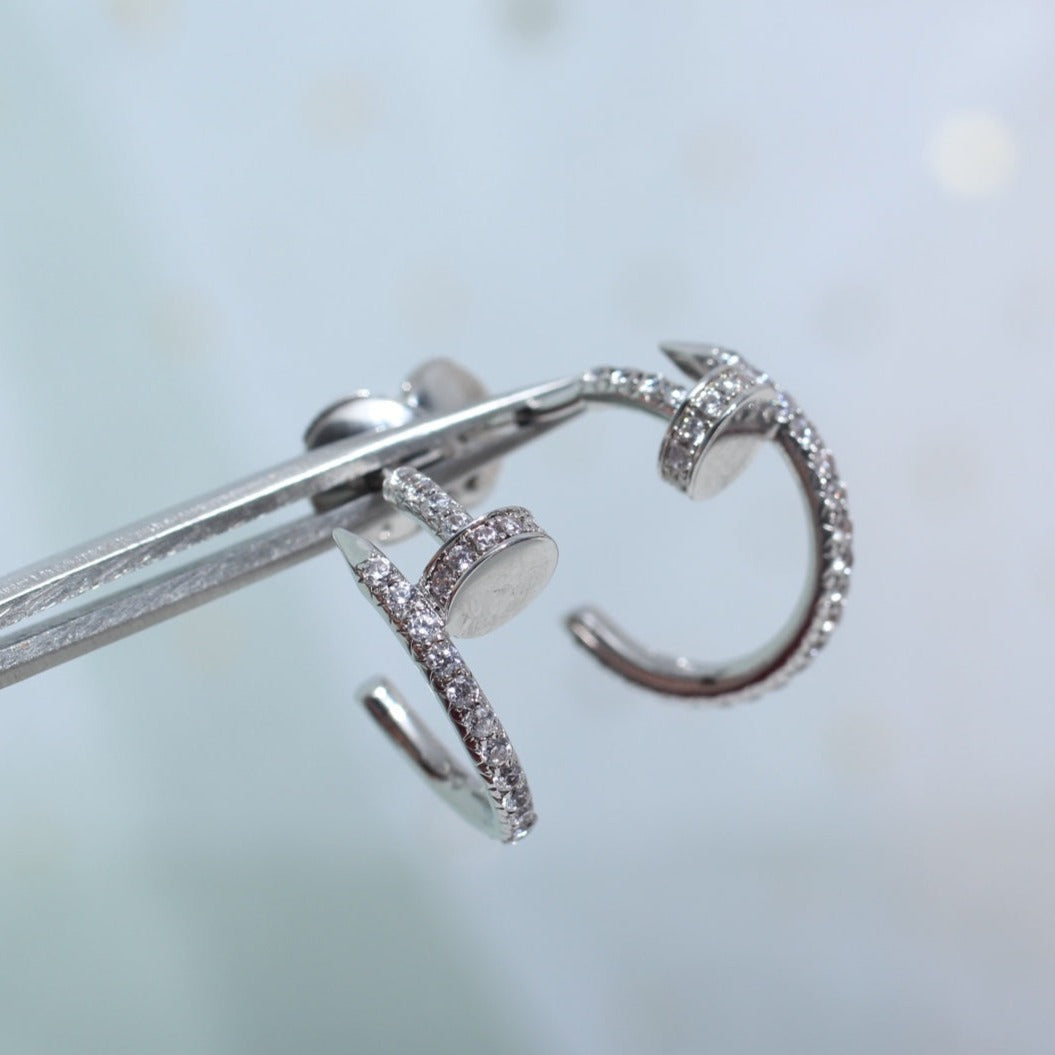 [Love Lucky]JUSTE OHRRINGE 12,75MM SILBER DIAMANT