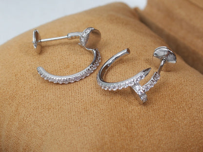 [Love Lucky]JUSTE OHRRINGE 12,75MM SILBER DIAMANT