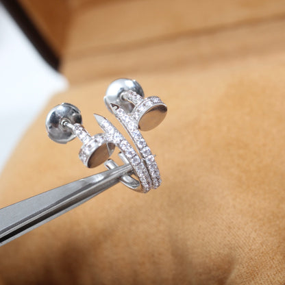 [Love Lucky]JUSTE OHRRINGE 12,75MM SILBER DIAMANT