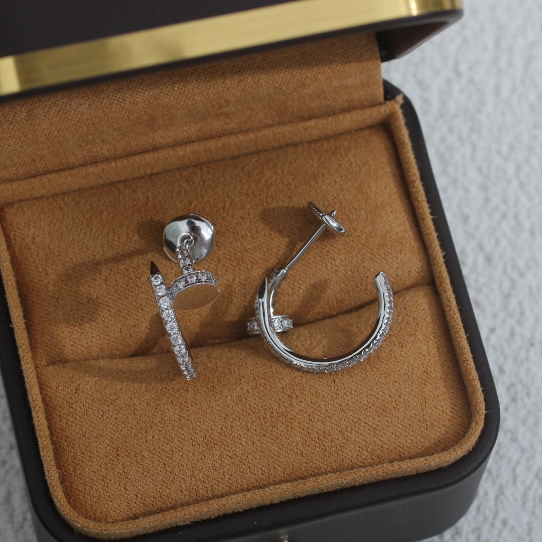 [Love Lucky]JUSTE OHRRINGE 12,75MM SILBER DIAMANT