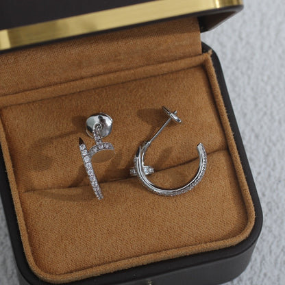 [Love Lucky]JUSTE OHRRINGE 12,75MM SILBER DIAMANT