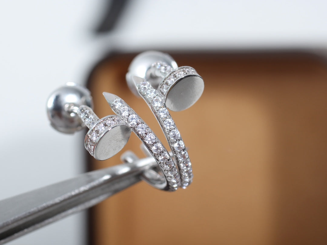 [Love Lucky]JUSTE OHRRINGE 12,75MM SILBER DIAMANT