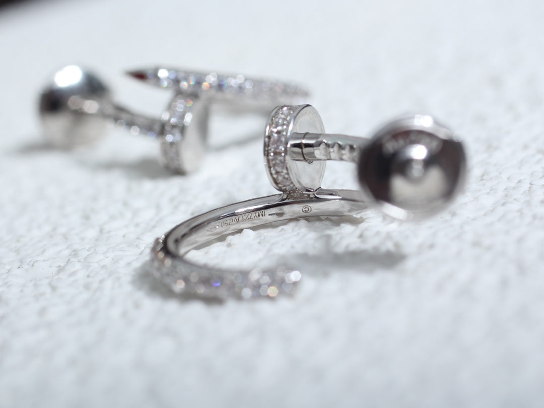 [Love Lucky]JUSTE OHRRINGE 12,75MM SILBER DIAMANT