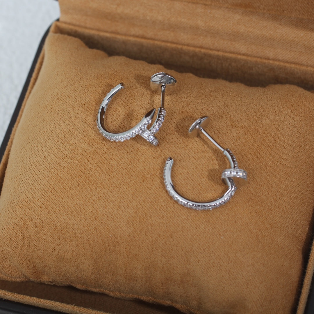 [Love Lucky]JUSTE OHRRINGE 12,75MM SILBER DIAMANT