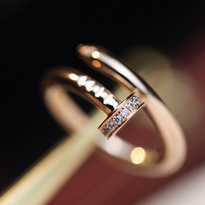 [ラブラッキー]ジャステリング 2.65MM ピンクゴールド ダイヤモンド