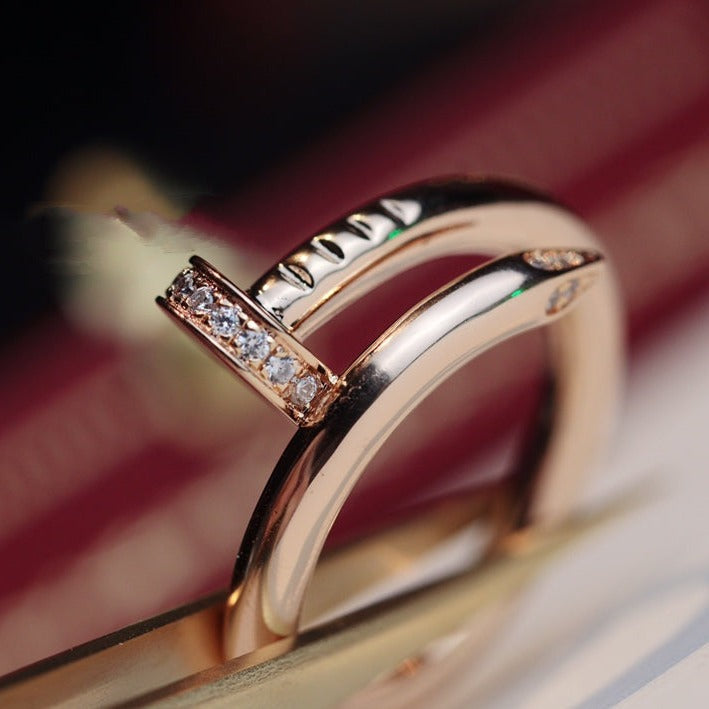 [ラブラッキー]ジャステリング 2.65MM ピンクゴールド ダイヤモンド