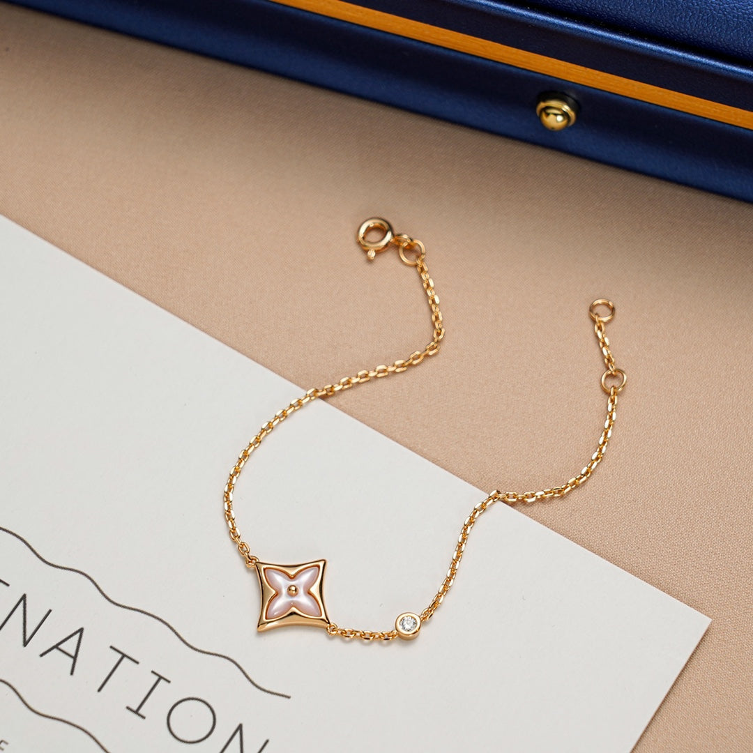 [Love Lucky]STAR 1 DIAMANT ROTGOLDARMBAND