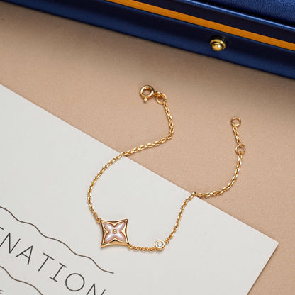 [Love Lucky]STAR 1 DIAMANT ROTGOLDARMBAND