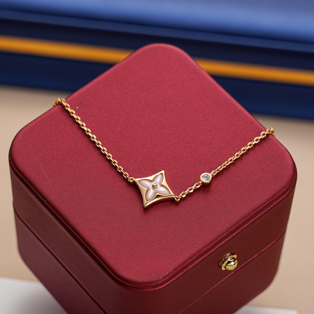 [Love Lucky]STAR 1 DIAMANT ROTGOLDARMBAND