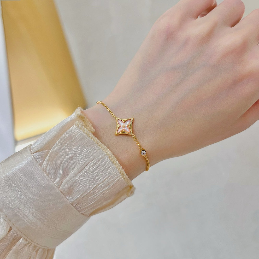 [Love Lucky]STAR 1 DIAMANT ROTGOLDARMBAND